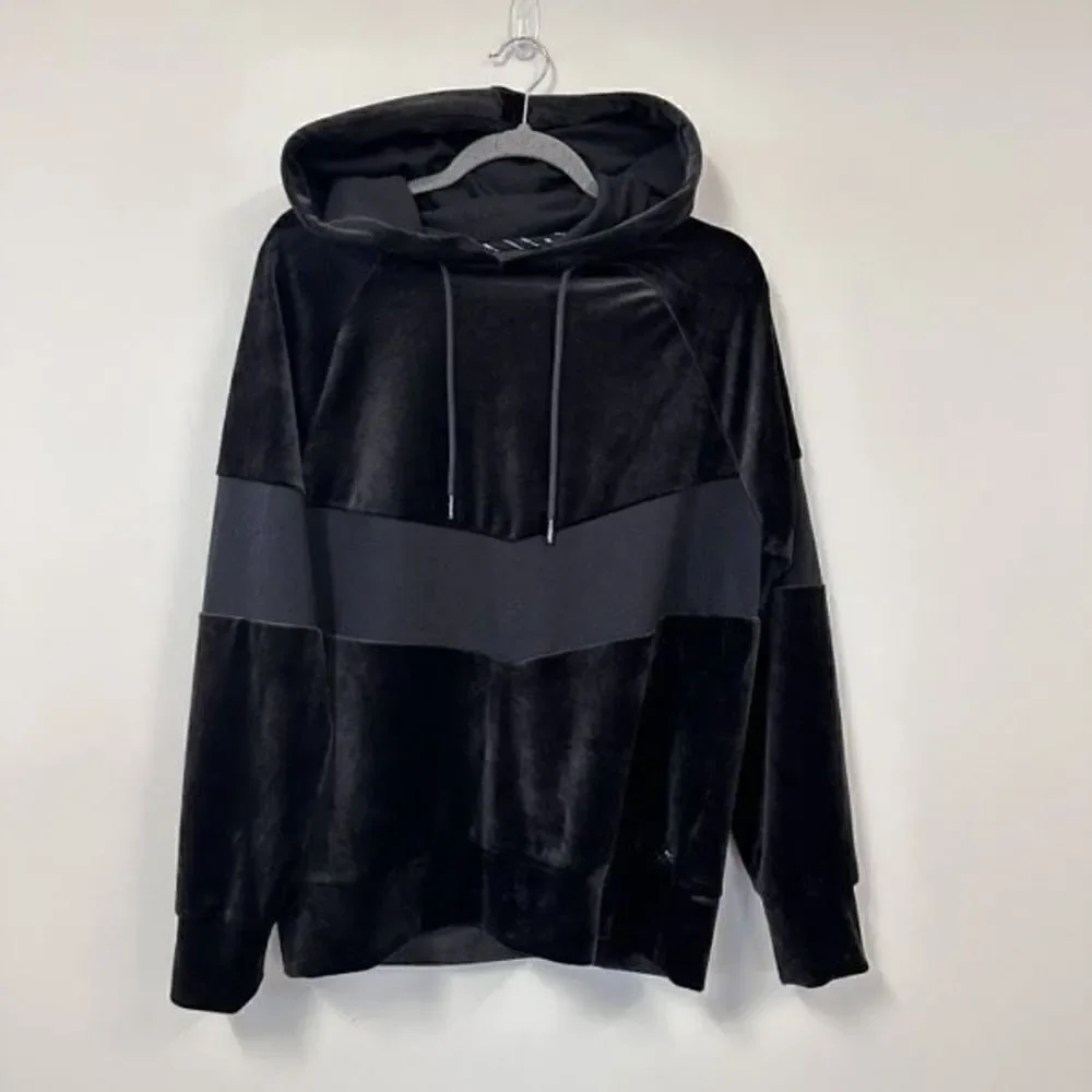 Marc New York Performance Black Velour Pullover Hoodie